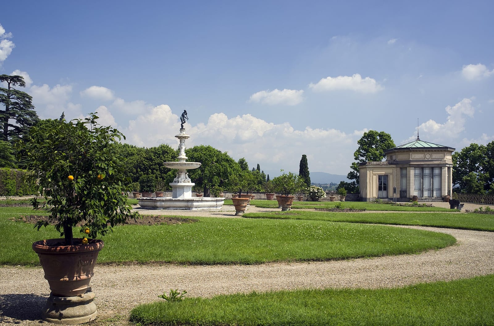Vue de La Villa Médicis de La Petraia