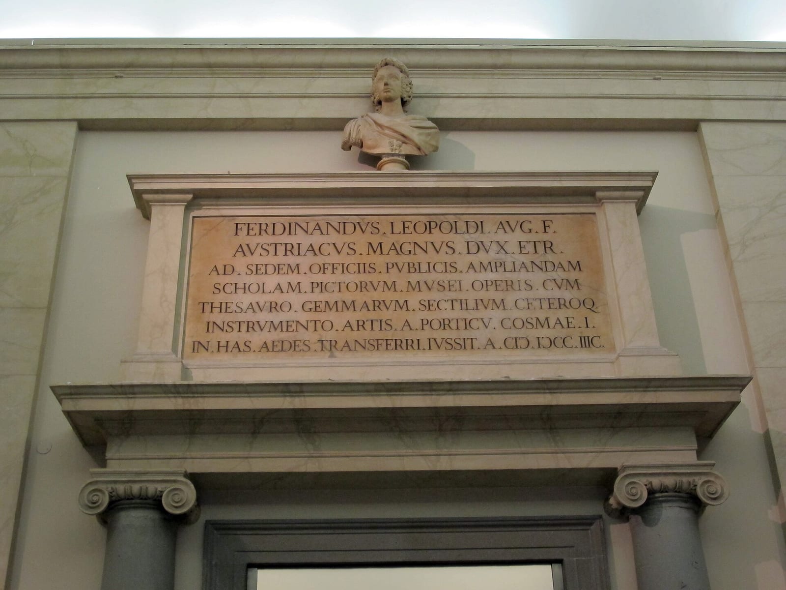 Détail de La Galerie de l'Académie