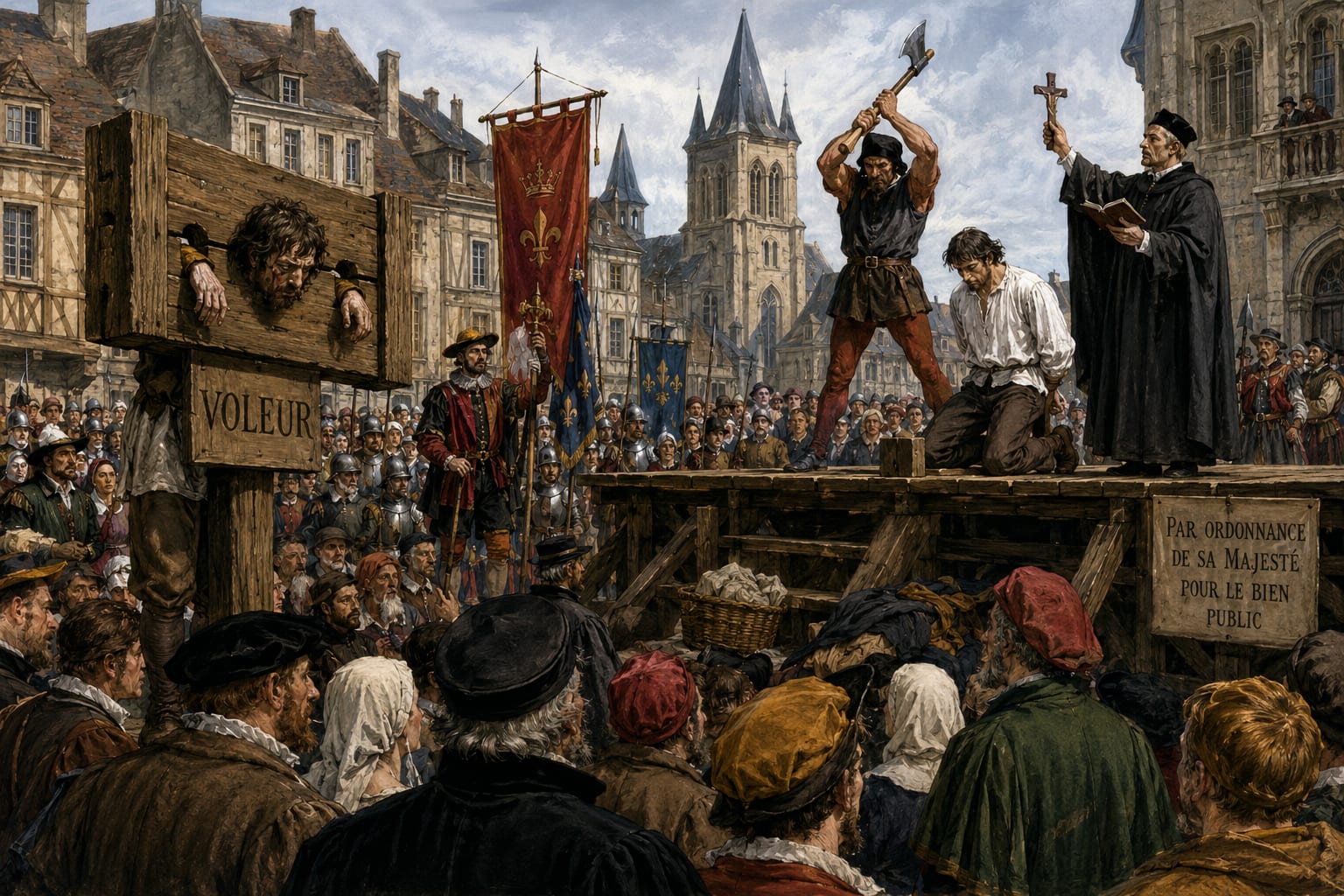 La justice, le crime et les éxécutions