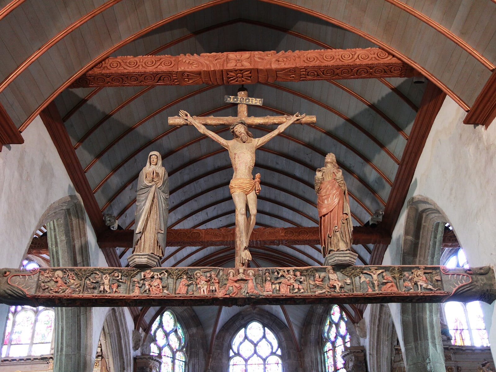 Église Notre-Dame de Lampaul-Guimiliau (enclos paroissial) — édifice religieux à Lampaul-Guimiliau (Finistère (29)) (29), monument historique (Classé MH) — vue 3