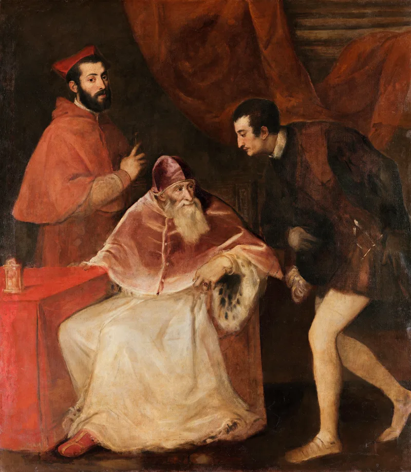Le pape Paul III et ses neveux
