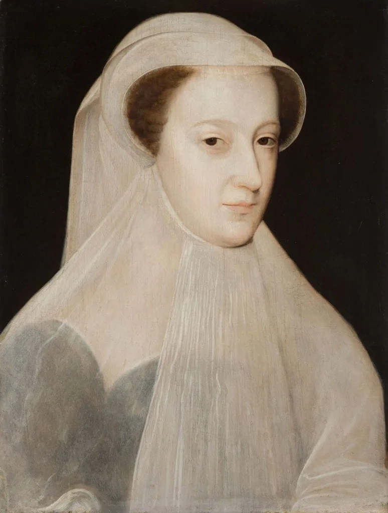 Portrait de Marie Stuart en tenue de deuil