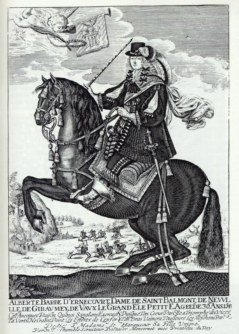 Portrait équestre de Madame de Saint-Baslemont