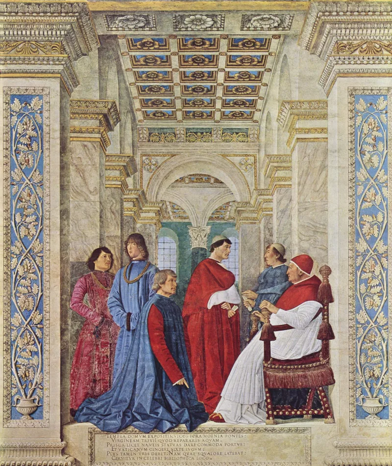 Sixte IV nomme Platina préfet de la Bibliothèque vaticane