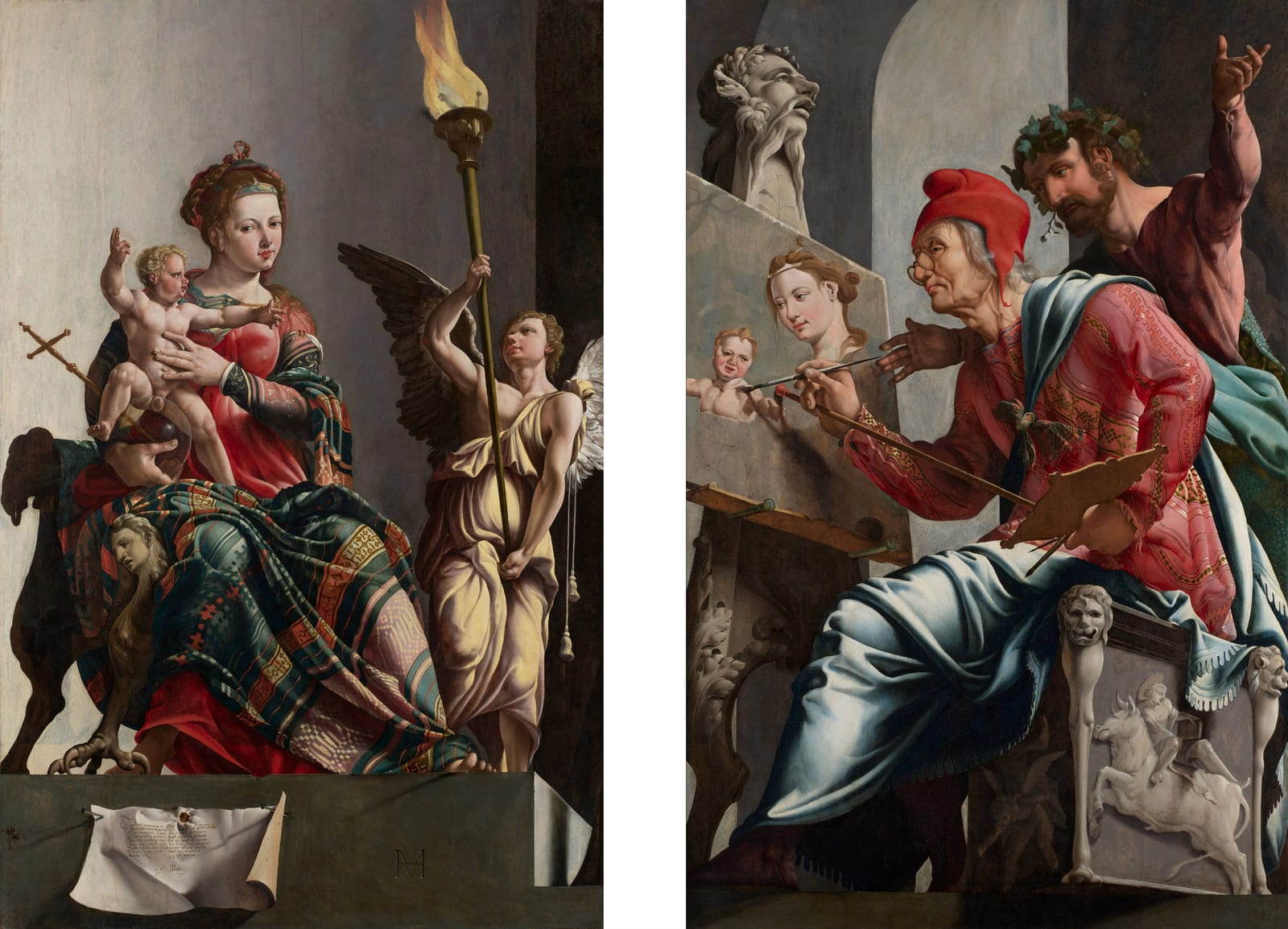 De heilige Lucas schildert de Madonna — Maarten van Heemskerck, 1532