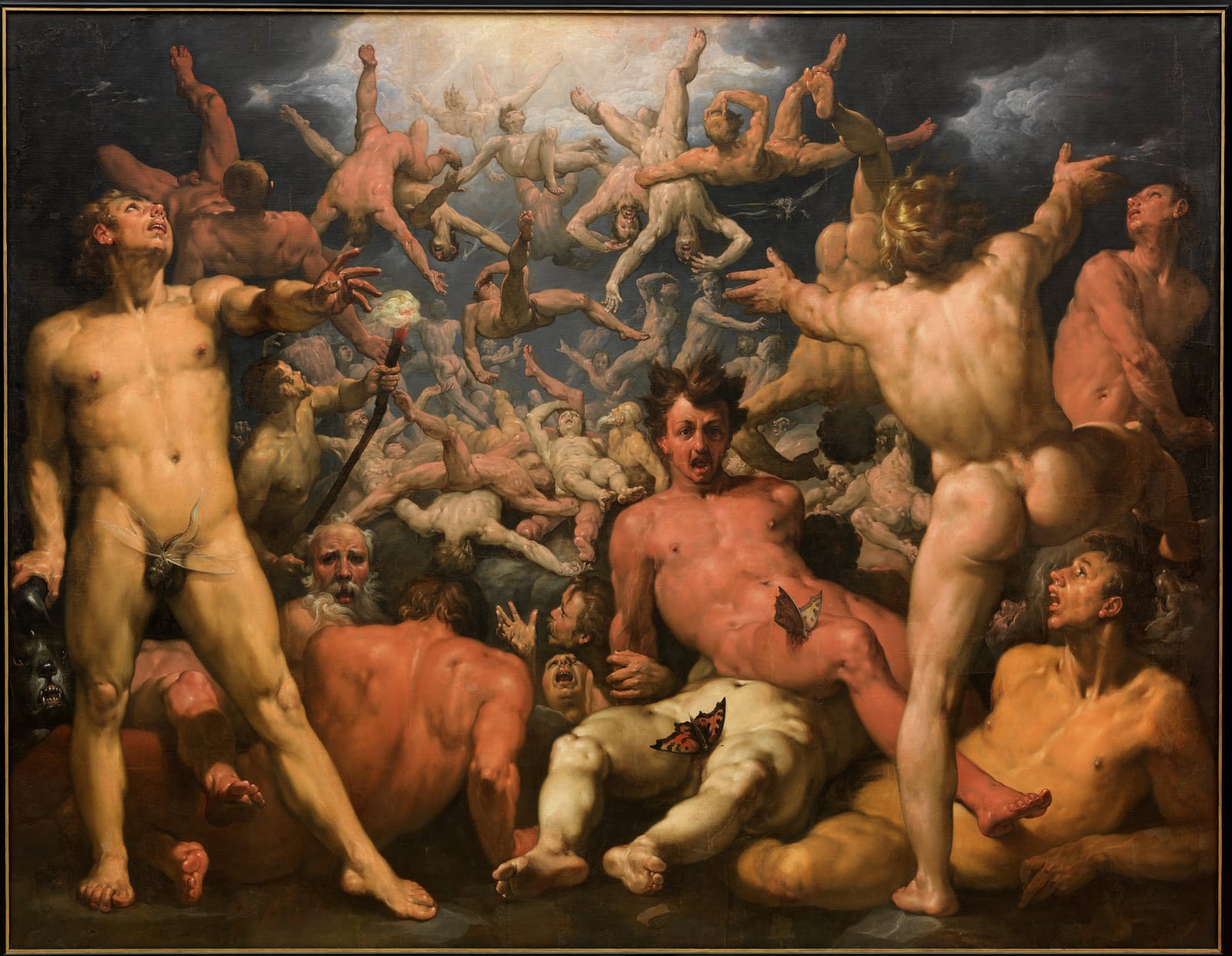 De val van de Titanen — Cornelis van Haarlem, 1588-1590