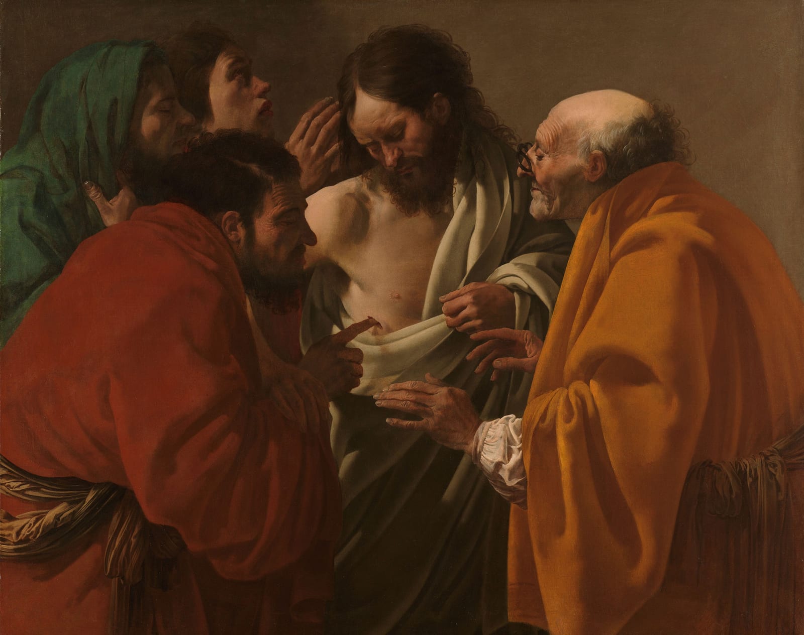 De ongelovige Thomas — Hendrick ter Brugghen (ca. 1622)