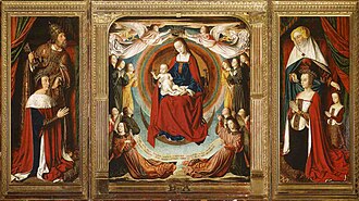 Triptyque du Maître de Moulins — Vierge en Gloire