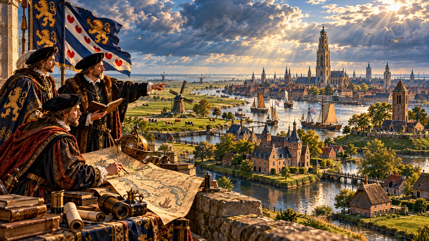 La Renaissance en Frise et Groningue — carte des sites