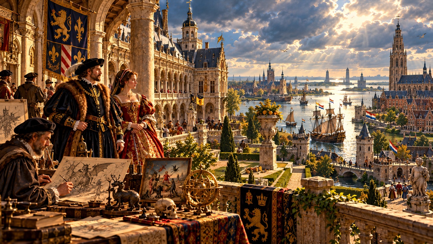 La Renaissance en Zélande et Brabant — carte des sites